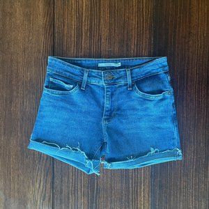 Levi's 711 Skinny Raw Hem Shorts